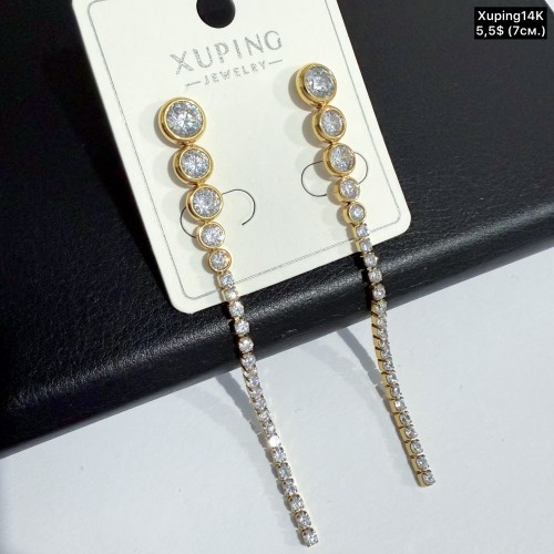 Сережки Xuping14К 10855 (7см)